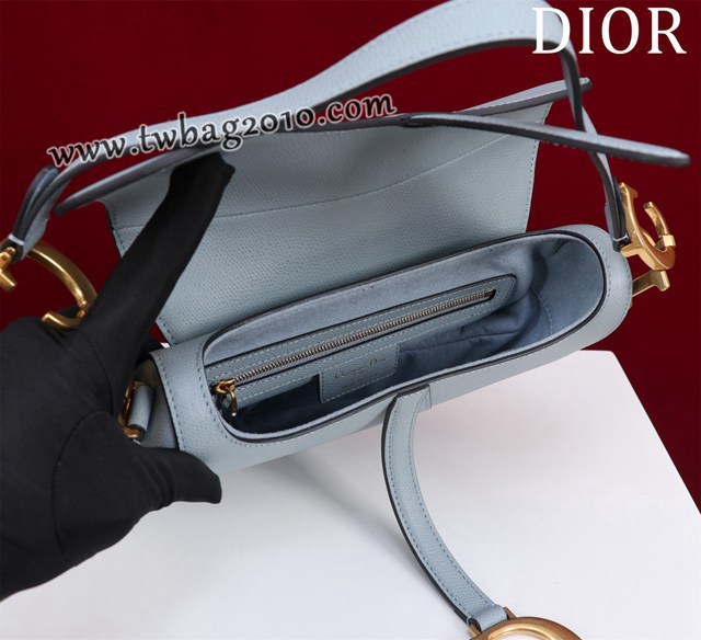 Dior专柜新款迪奥高仿原单长肩带大小号牛皮马鞍包手拎斜挎包 djfk1781